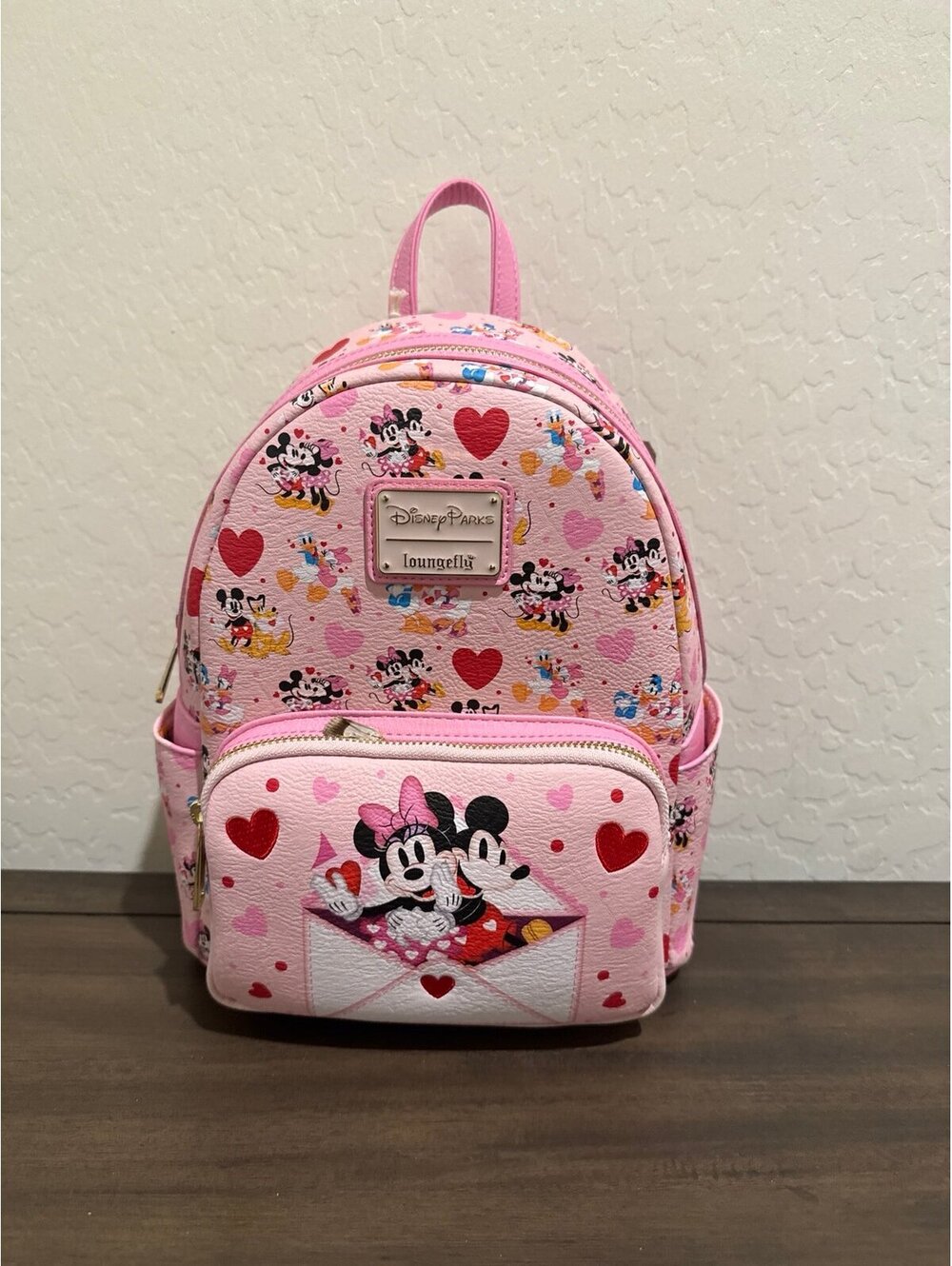 Loungefly Mickey Mouse and Friends Valentine's Day Mini Backpack NWT